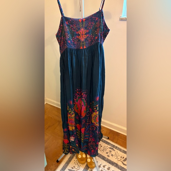 Natural Life Bailey Maxi Dress Floral Navy Folk Garden M Medium - Picture 3 of 12